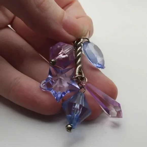 Jumble beaded crystal faceted‎ Starfire necklace pendant